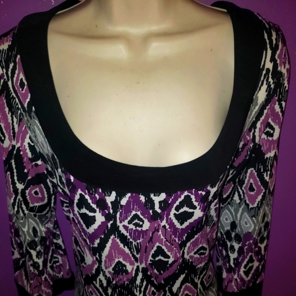 GRAPHIC PRINT SHIFT DRESS - Picture 3 of 6